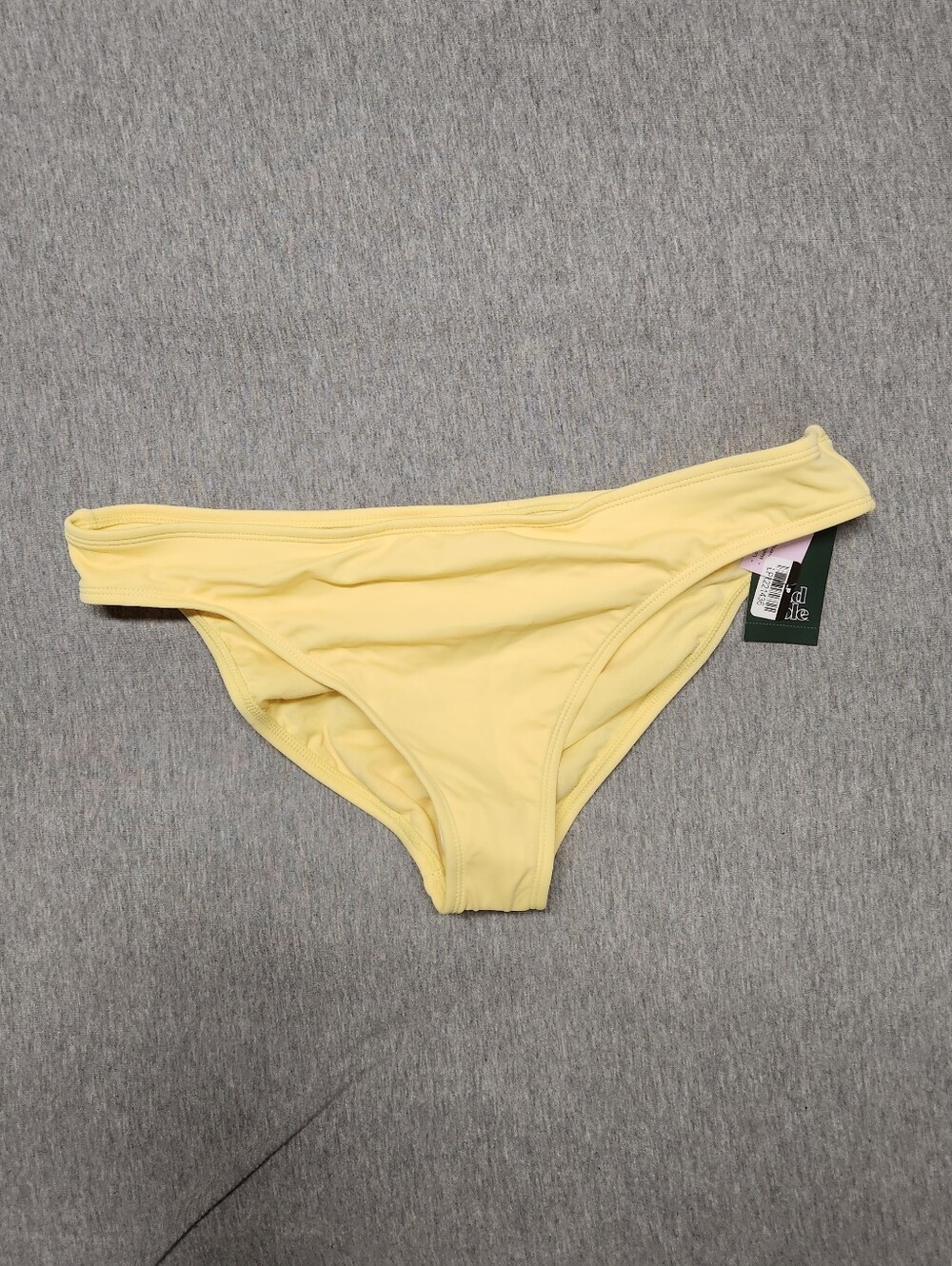 Wild Fable Women’s Solid Tricot Low‑Rise Medium‑Coverage Bikini Bottom – Yellow